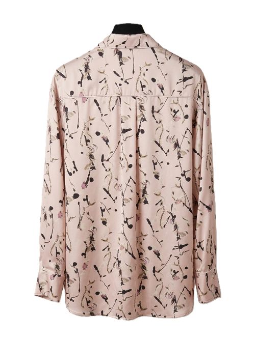 spxmandare Camicia lunga in seta stampata - rosa SportMax | 2622196021600003ROSA FANTASIA